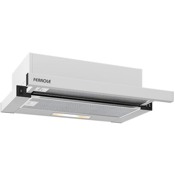 Ferrole 7062 W Çift Motorlu Sürgülü Aspiratör - Beyaz ürün görseli 1