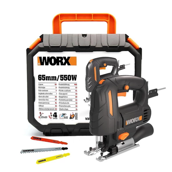 WORX WX463 550Watt Devir Ayarlı Profesyonel Dekupaj Testere ürün görseli 1