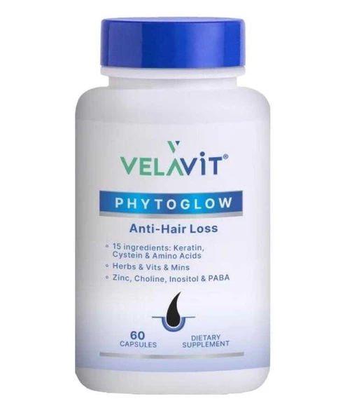 Velavit Phytoglow Anti Hair Loss 60 Kapsül ürün görseli 1
