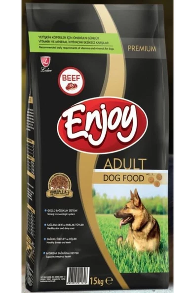 Enjoy Biftekli Yetişkin Köpek Maması 15 kg ürün görseli 1