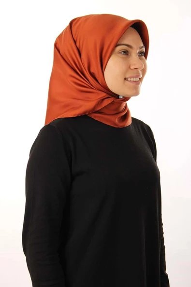 Kremit Twill Ipek Eşarp 7519713 - 963 - Resim 2