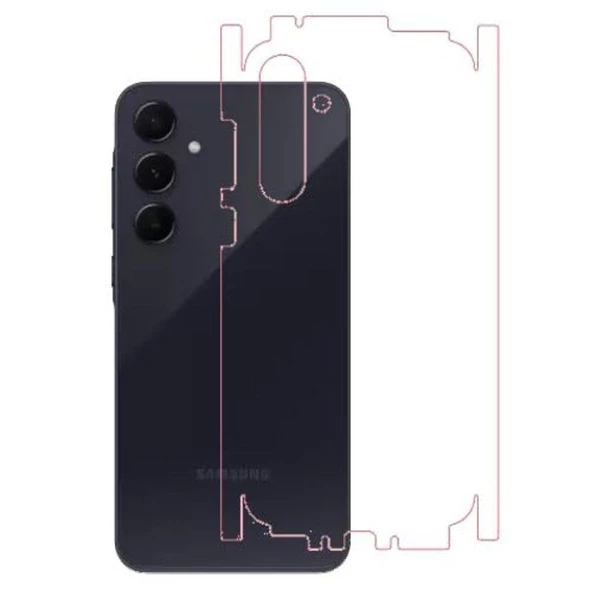 Samsung A35 ile Uyumlu MAT TPU Arka Kaplama 360 ürün görseli 1