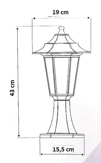 Ebh07-S Set Üstü Bahçe Armatürü - Resim 2