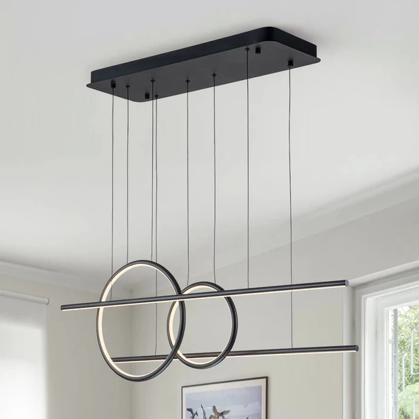 A-8452-2Y-2Y MODERN TASARIM LEDLİ AVİZE - Resim 3