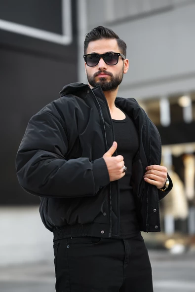 ERKEK OVERSIZE YAKALI NOVA MONT - Resim 3