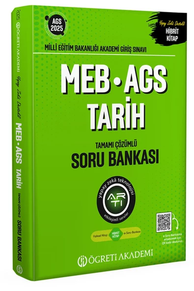 Öğreti 2025 MEB-AGS Tarih Tamamı Çözümlü Soru Bankası ürün görseli 1