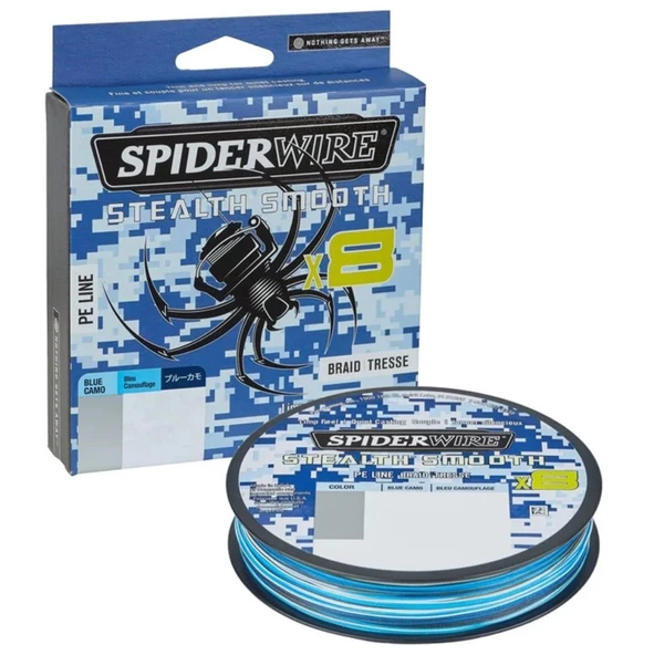 Spider Wire Stealth Smooth8 x8 Pe Braid 150m Blue Camo Örgü İp 0.07mm ürün görseli 1