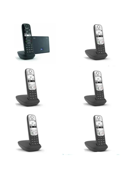 Gigaset Analog & Ip 6 Dahili Dect Telsiz Kablosuz Telefon Santrali AS690IP-A690 ürün görseli 1