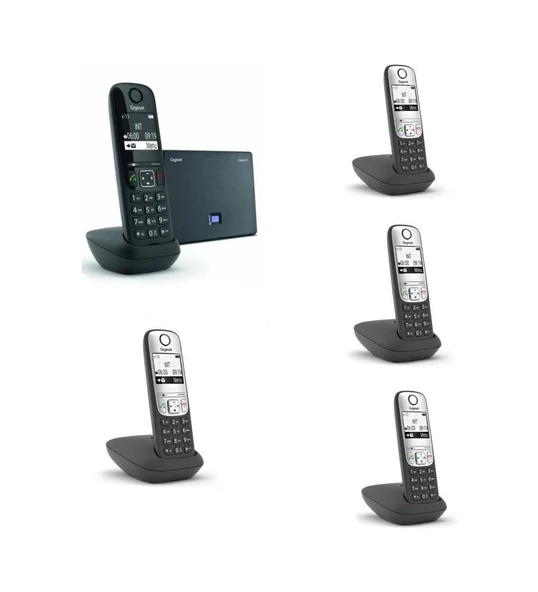 Gigaset Analog & Ip 5 Dahili Dect Telsiz Kablosuz Telefon Santrali AS690IP-A690 ürün görseli 1