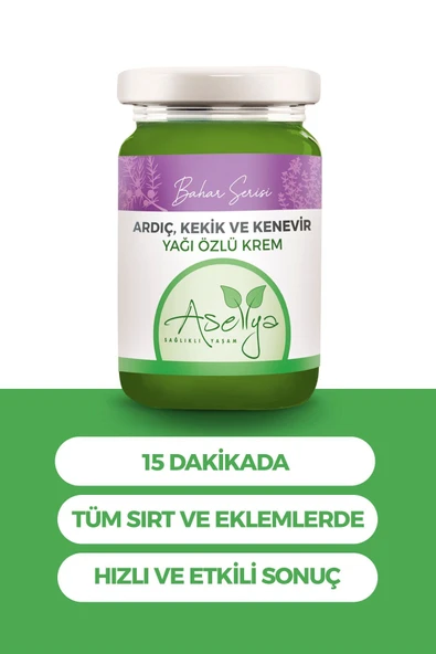 ASELYA ARDIÇ KEKİK VE KENEVİR YAĞI ÖZLÜ KREM 100 ML ürün görseli 1