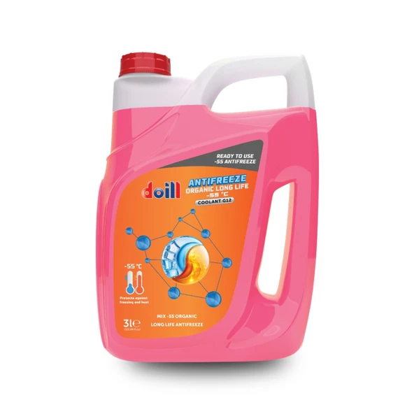 -55 / -56 Derece Hazır Karışım 3 Litre Kırmızı Organik Antifriz - G12 (Üretim Yılı: 2026) ürün görseli 1
