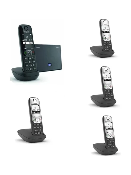 Gigaset Analog & Ip 5 Dahili Dect Telsiz Kablosuz Telefon Santrali AS690IP-A690 ürün görseli 1