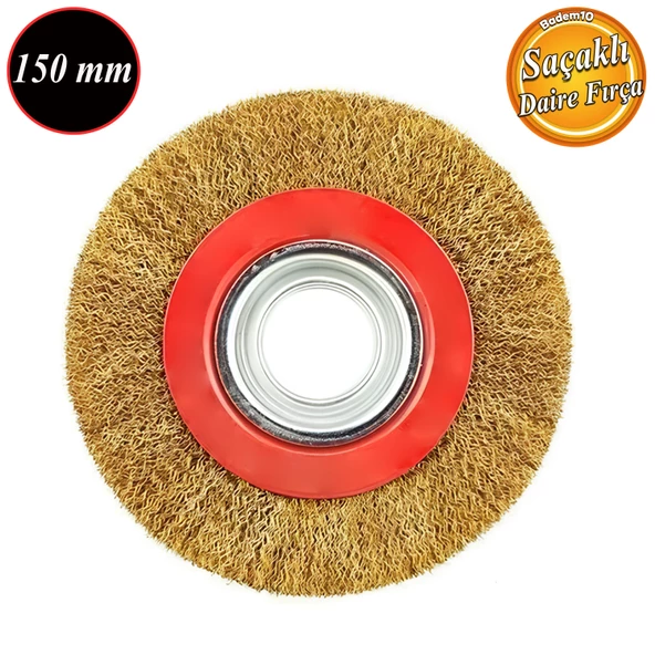 Saçaklı Çanak Fırça 150 mm Pas Kir Toz Temizleme Metal Temizlik Fırçası ürün görseli 1