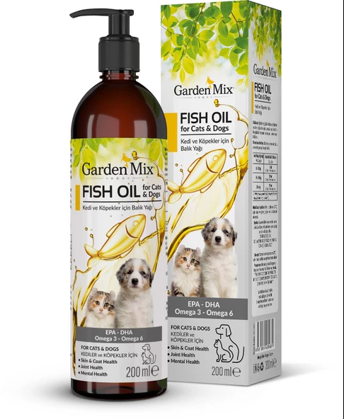 Garden Mix Kedi ve Köpek Somon Yağı 200 ml ürün görseli 1