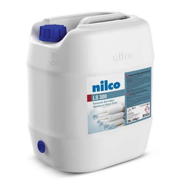 Nilco LS 300 20L/24KG KONSANTRE KLOR BAZLI AĞARTMA VE HİJYEN ÜRÜNÜ ürün görseli 1