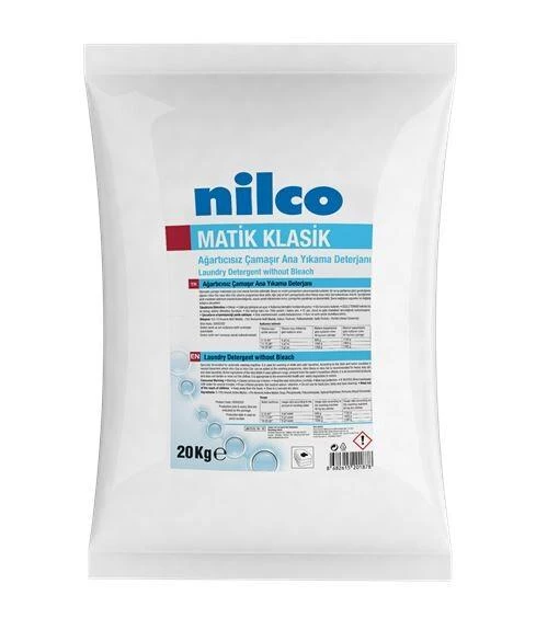 Nilco MATIK KLASIK 20KG AĞARTICISIZ ANA YIKAMA TOZ DETERJAN ürün görseli 1
