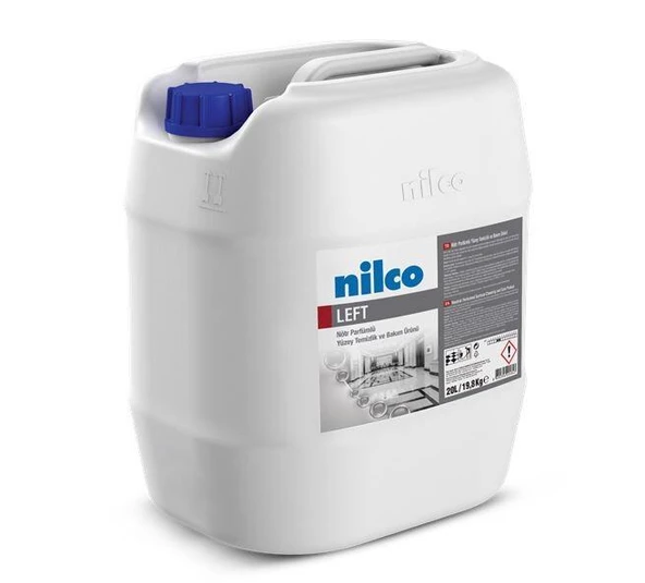 Nilco LEFT 20LT/19,8 KG CİLALI YÜZEYLER İÇİN NÖTR PARFÜMLÜ TEMİZLİK VE BAKIM ÜRÜNÜ ürün görseli 1