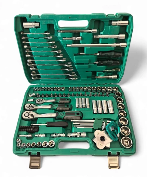 Rubikom 121 Parça Lokma Anahtar Takımı (1/2" ve 1/4" 72 Dişli) ürün görseli 1