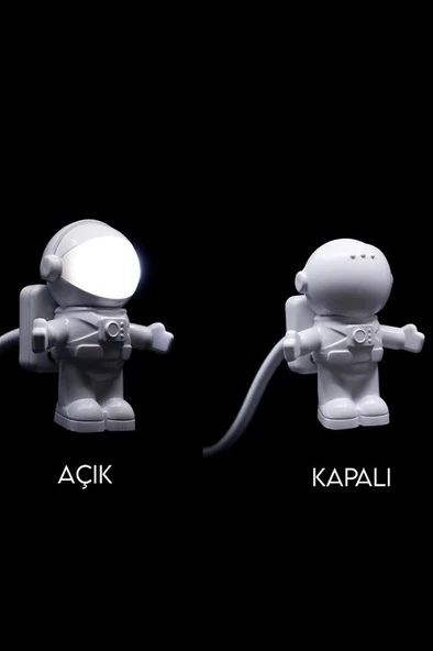 Astronot Klavye Aydınlatıcı Işık USB - Resim 5
