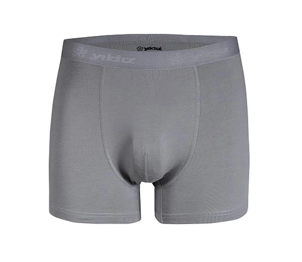 3 Adet Yıldız Erkek Modal Likralı Boxer Short Gri 41 ürün görseli 1