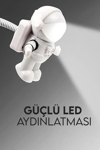 Astronot Klavye Aydınlatıcı Işık USB - Resim 2
