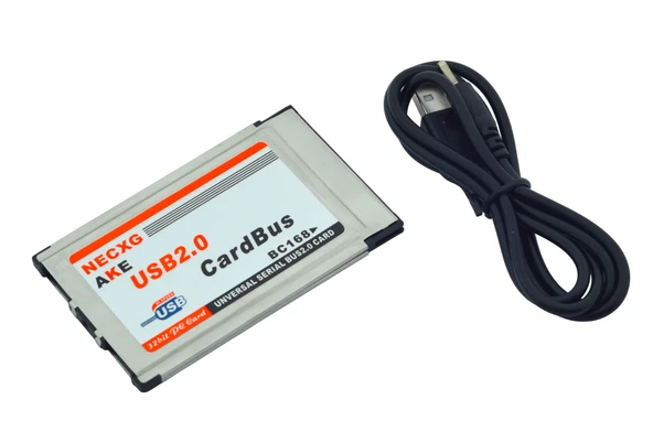 Dizüstü bilgisayar 2.0 için USB 480 CardBus çift 2 Port PC bilgisayar M kart adaptörü ürün görseli 1