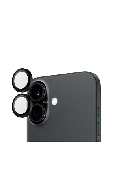 PanzerGlass iPhone 16/16 Plus Hoops Siyah Kamera Koruyucu ürün görseli 1