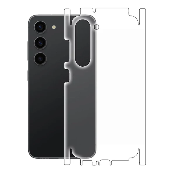 Samsung Galaxy S23 ile Uyumlu MAT TPU Arka Kaplama 360 ürün görseli 1