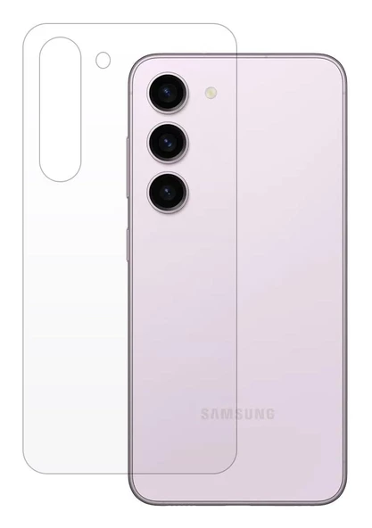Samsung Galaxy S23 Uyumlu ŞEFFAF Arka Esnek Nano Koruyucu ürün görseli 1