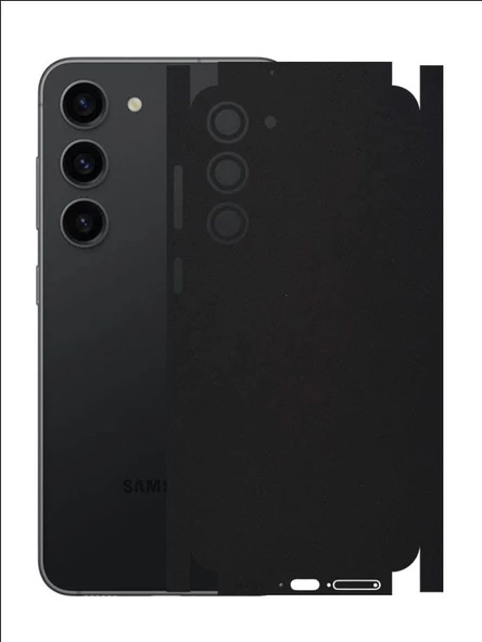 Samsung Galaxy S23 Plus ile Uyumlu Mat Siyah Arka Kaplama ürün görseli 1