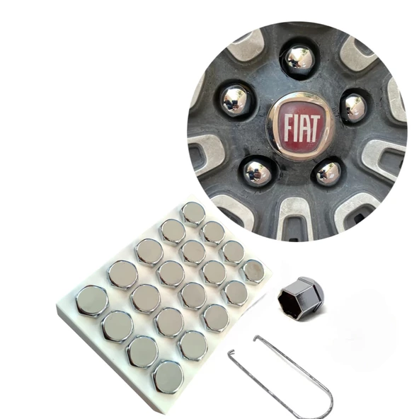 Bijon Kapağı Sökme Aparatlı Düz Model Krom 17mm ürün görseli 1
