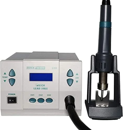Quick 861DW Dijital SMD Lehimleme İstasyonu Akıllı Sıcak Hava 1000 W Dijital Rework Station ürün görseli 1