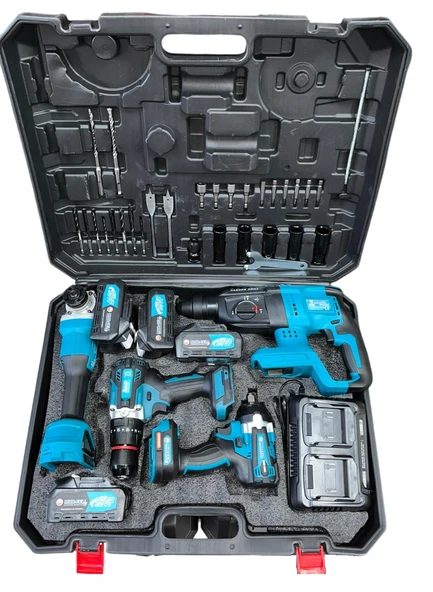 MUR-CELL AKÜLÜ 4 LÜ SET (SPİRAL-SOMUN SÖKME-VİDALAMA-HİLTİ) ürün görseli 1