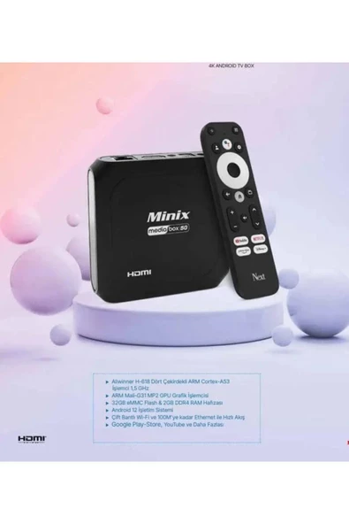 Next Minix Mediabox 5g Android Tv Box 2+32GB ürün görseli 1