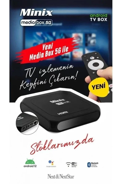 Next Minix Mediabox 5g Android Tv Box 2+32GB - Resim 2