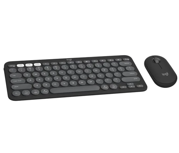 Logitech Pebble 2 Combo Blutooth Kablosuz Klavye Mouse Seti Siyah 920-012245 - Resim 2