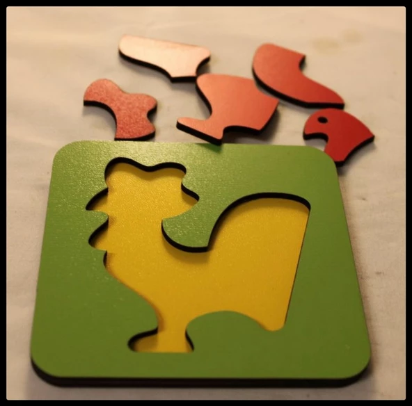 Ahşap Montesorri Puzzle - Resim 3