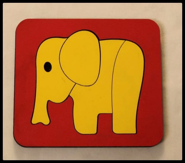 Ahşap Montessori Üçlü Puzzle - Resim 5