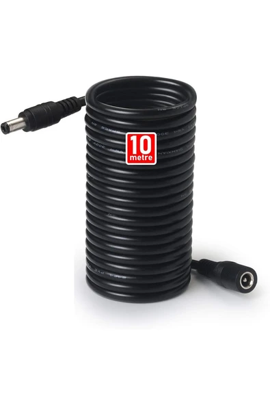 Concord Power Uzatma Kablosu 10 metre AWG23 Kamera, Wifi Kamera, Modem, Kayıt Cihazı 12V DC Uzatma ürün görseli 1