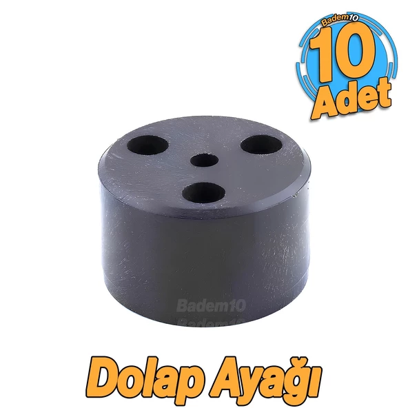 Kapsül 3.7 cm Siyah 10 ADET Mobilya Ayak Yükseltici Baza Ayağı Koltuk Kanepe Altı Puf Ayakları ürün görseli 1