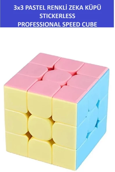 ZETCONCEPT 3x3 Profesyonel Pastel Renkli Speed Cube  Zeka Sabır Küpü ürün görseli 1