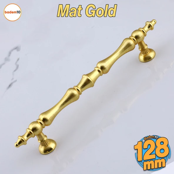 Nilay Mat Altın Metal Kulp 128 mm -12.8 cm Mobilya Çekmece Mutfak Dolabı Dolap Kulpları Kulbu Kulpu ürün görseli 1