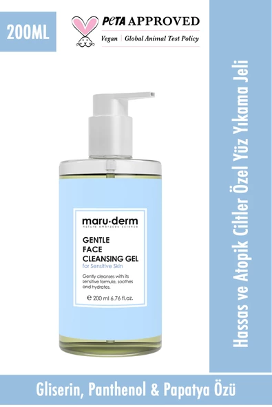 Maru.Derm Maruderm Hassas Ve Atopik Ciltler Için Yüz Temizleme Jeli 200 ml ürün görseli 1