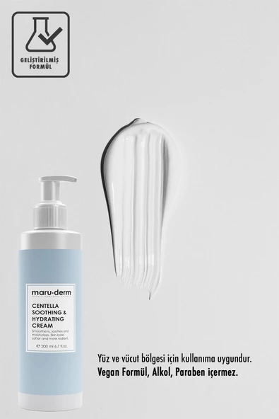 Maru.Derm Maruderm Cica Centella Cilt Bakım Kremi 200 Ml ürün görseli 1