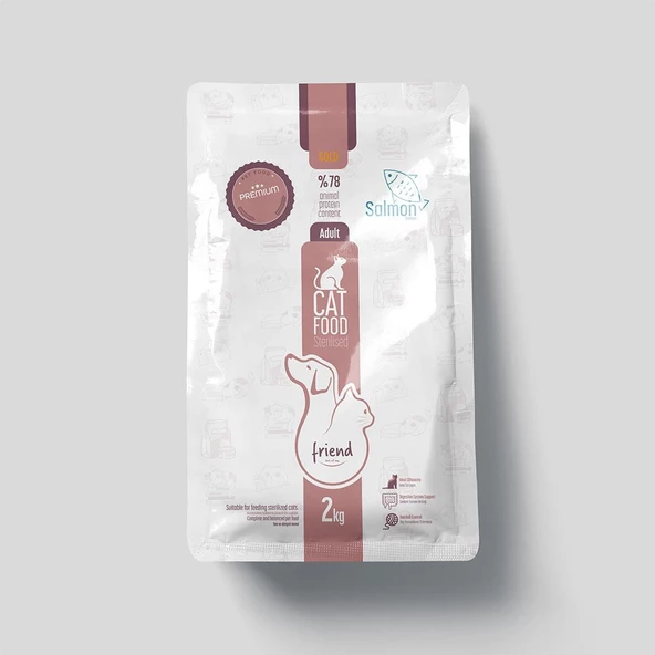Friend Pet Premium Gold Kısırlaştırılmış Kedi Maması Somonlu 2 Kilo ürün görseli 1