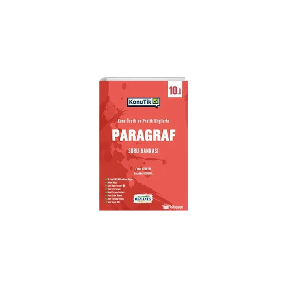 10. Sınıf Konutik Paragraf Soru Bankası ürün görseli 1