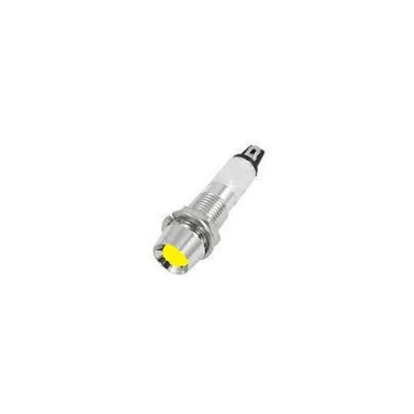 IC-225 Sinyal Lambası 8mm Metal 220V - Sarı ürün görseli 1