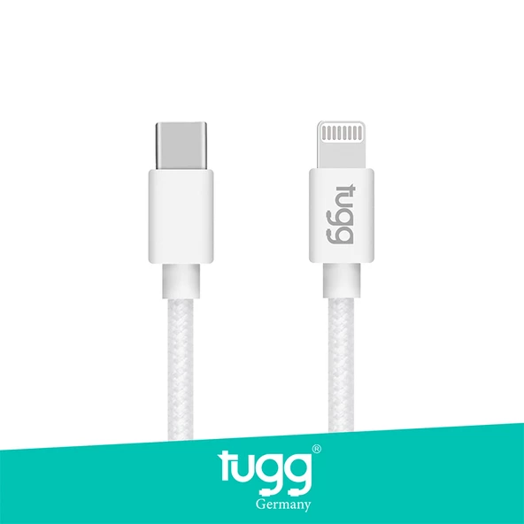 Tugg Germany Orjinal Hızlı Şarj Kablosu Örgülü 1m USB-Lightning Uyumluluk (Apple İos İçin) 104627 ürün görseli 1