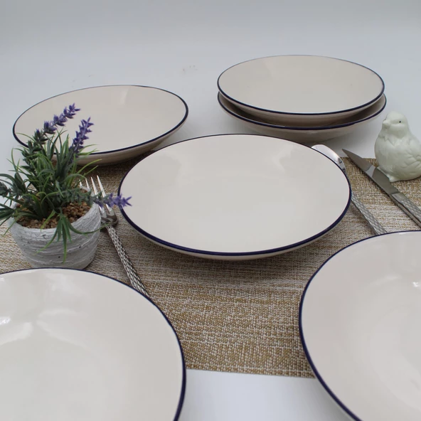 Royal 20 Cm Seramik Yemek Tabağı 6 Adet ürün görseli 1