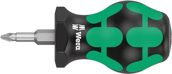 Wera 355 PZ Pozidriv Stubby/Topaç/Karbüratör Tornavidası, PZ 1 x 25 mm ürün görseli 1